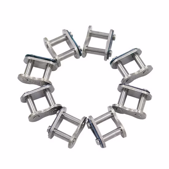 Parti della cinghia di trasmissione Catena a rulli trasportatori Maglia di collegamento Blocco offset Mezzo blocco